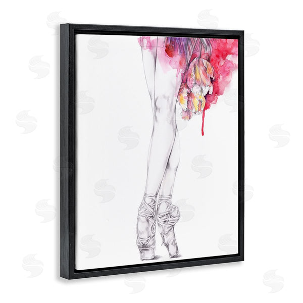 Stupell Industries Elisaveta Stoilova | Ballerina Pointed Toes Watercolor Tutu
