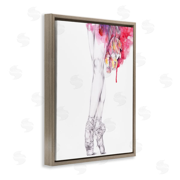 Stupell Industries Elisaveta Stoilova | Ballerina Pointed Toes Watercolor Tutu