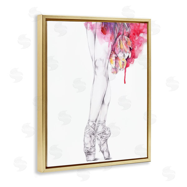 Stupell Industries Elisaveta Stoilova | Ballerina Pointed Toes Watercolor Tutu