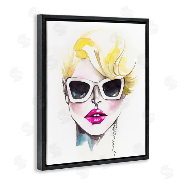 Stupell Industries Elisaveta Stoilova | Female Fashion Portrait Sunglasses