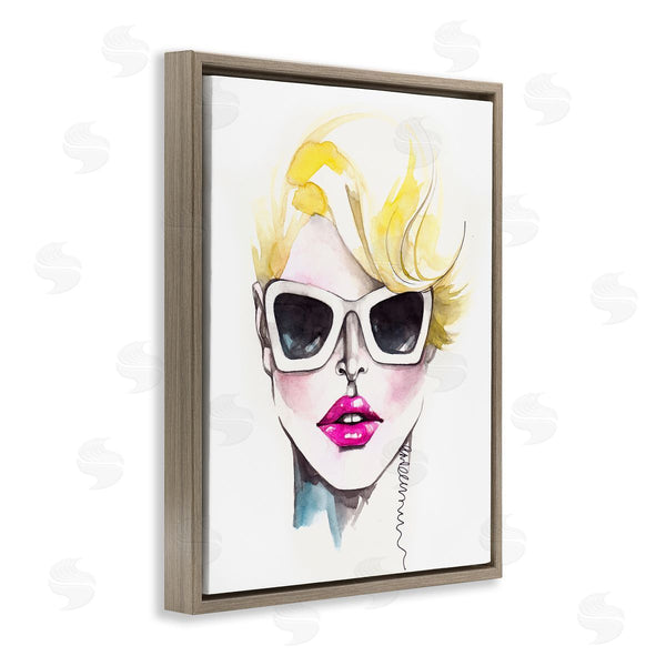 Stupell Industries Elisaveta Stoilova | Female Fashion Portrait Sunglasses