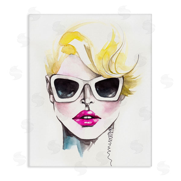 stupell industries Elisaveta Stoilova | Female Fashion Portrait Sunglasses