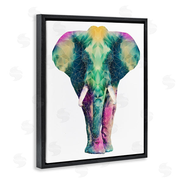 Stupell Industries Elisaveta Stoilova | Geometric Multi-Color Elephant