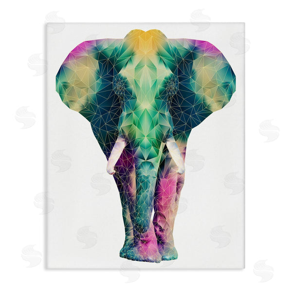 stupell industries Elisaveta Stoilova | Geometric Multi-Color Elephant