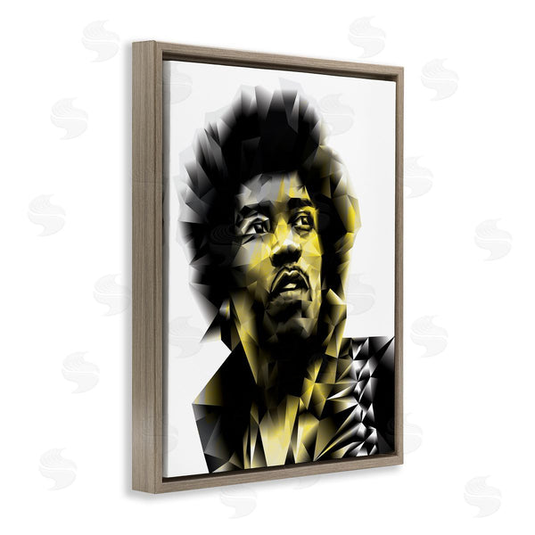 Stupell Industries Elisaveta Stoilova | Geometric Yellow Male Portrait