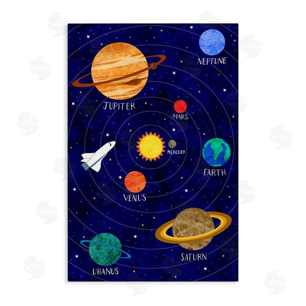 stupell industries Elizabeth Caldwell | Solar System Education Wall Art