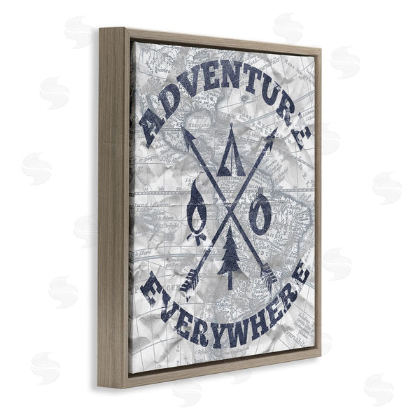 Stupell Industries Elizabeth Medley | Adventure Everywhere Phrase Wall Art