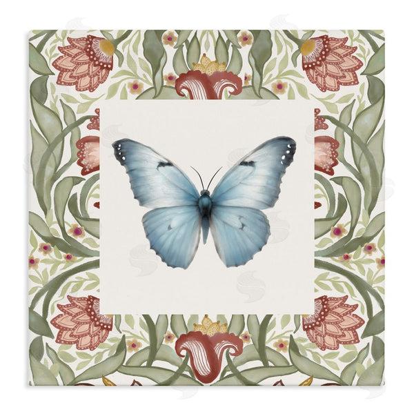 stupell industries Elizabeth Medley | Baroque Butterfly Vintage Flowers Wall Art