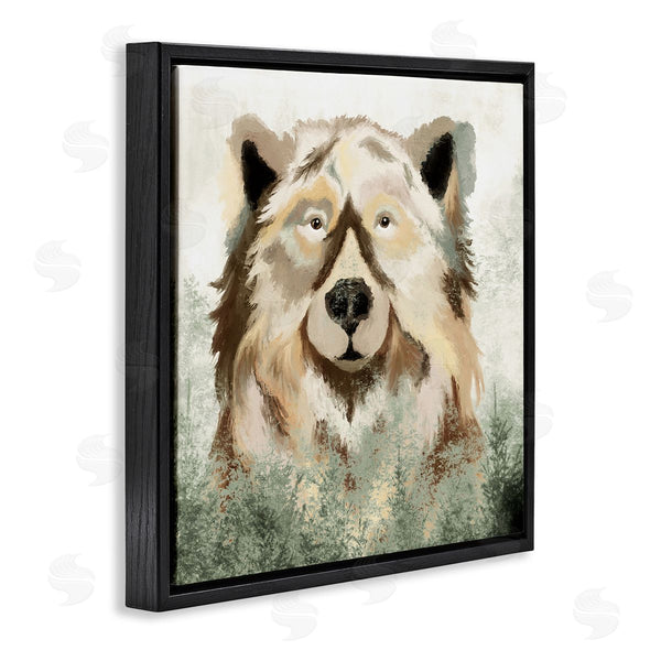 Stupell Industries Elizabeth Medley | Bear Wildlife Nature Forest Trees Wall Art