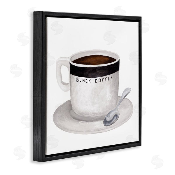 Stupell Industries Elizabeth Medley | Black Coffee Mug Wall Art