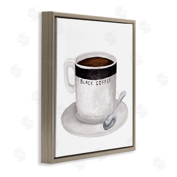 Stupell Industries Elizabeth Medley | Black Coffee Mug Wall Art