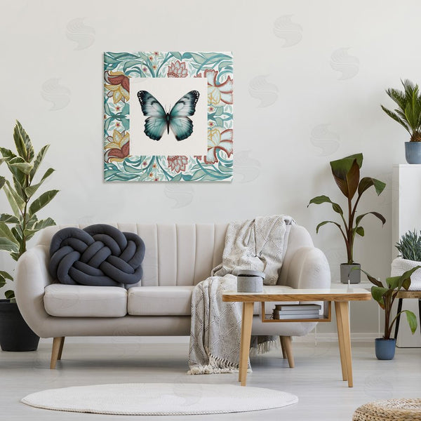 Stupell Industries Elizabeth Medley | Blue Toned Baroque Butterfly Wall Art