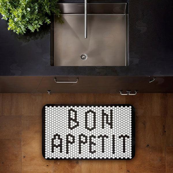 Stupell Industries Elizabeth Medley | Bon Appetit Mosaic Pattern Anti-Fatigue Mat