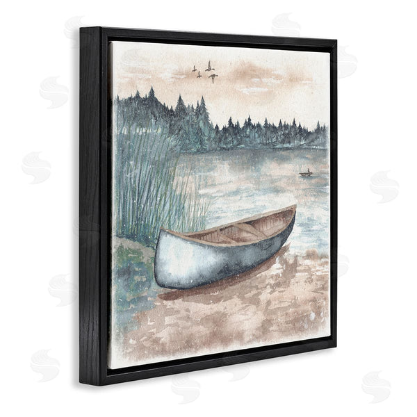 Stupell Industries Elizabeth Medley | Canoe On Lake Shore