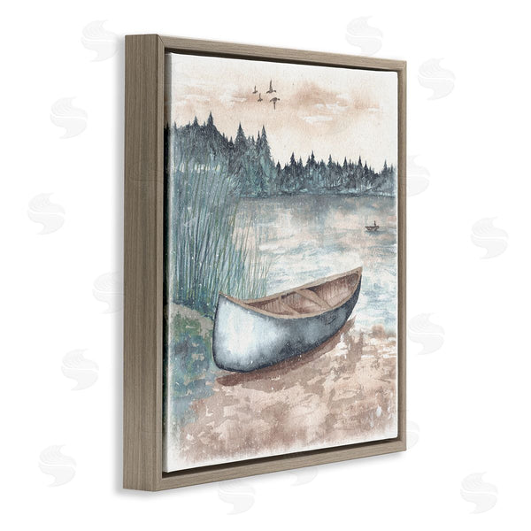 Stupell Industries Elizabeth Medley | Canoe On Lake Shore