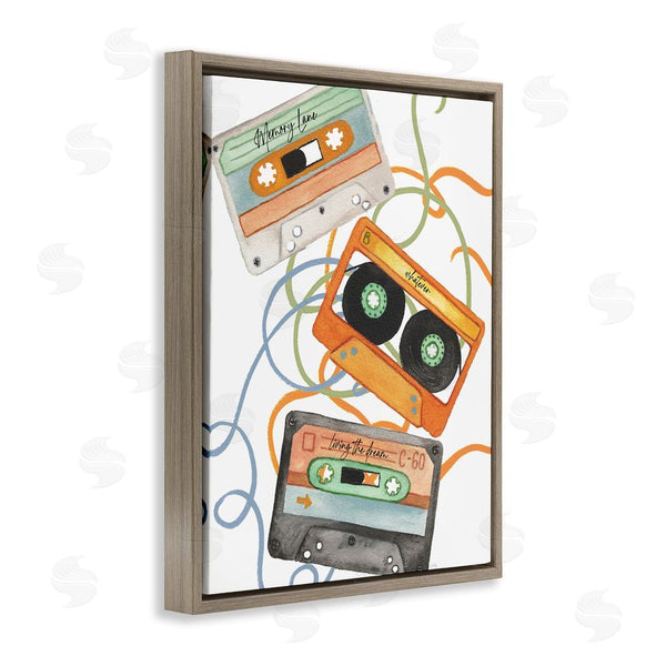 Stupell Industries Elizabeth Medley | Cassette Mix Tapes Trio Wall Art