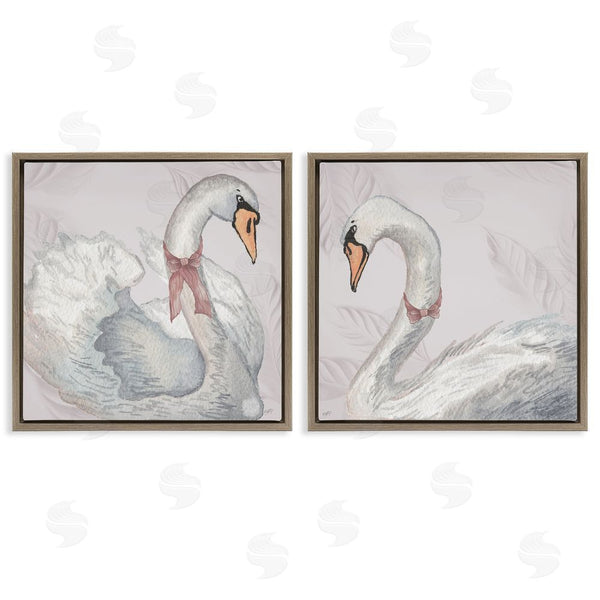 Stupell Industries Elizabeth Medley | Classic & Elegant Swans Wall Art