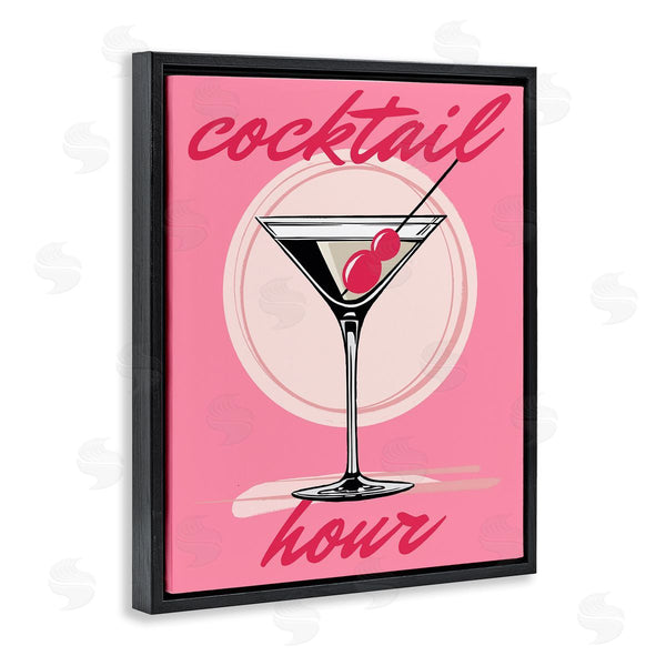 Stupell Industries Elizabeth Medley | Cocktail Hour On Pink Wall Art