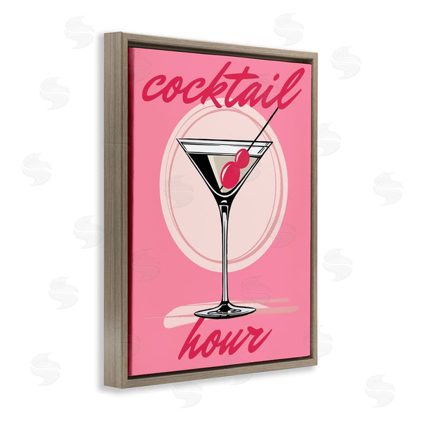 Stupell Industries Elizabeth Medley | Cocktail Hour On Pink Wall Art