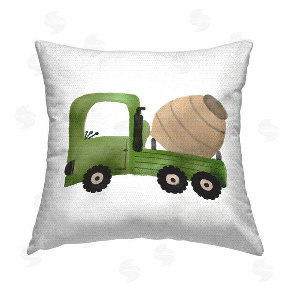 Stupell Industries Elizabeth Medley | Construction Truck Vehicle Printed Throw Pillow