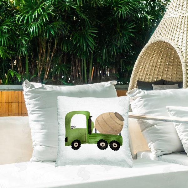 Stupell Industries Elizabeth Medley | Construction Truck Vehicle Printed Throw Pillow