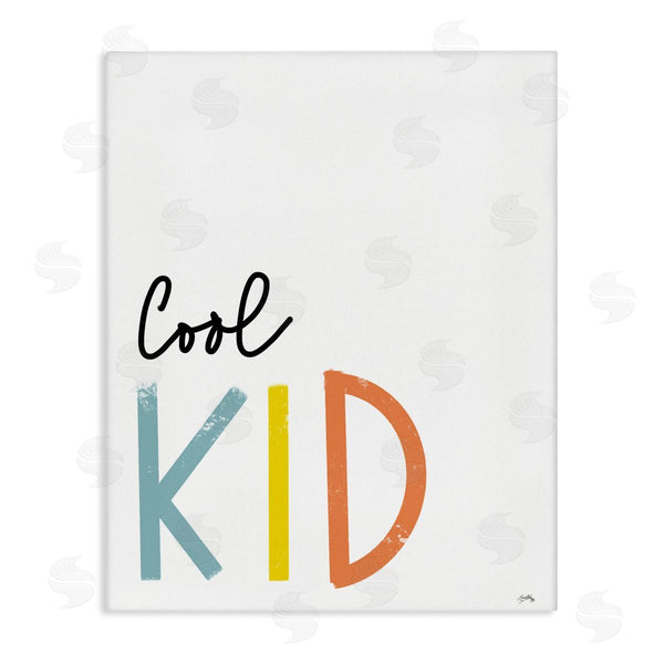 stupell industries Elizabeth Medley | Cool Kid Text Minimal Red Yellow Blue Typography Wall Art