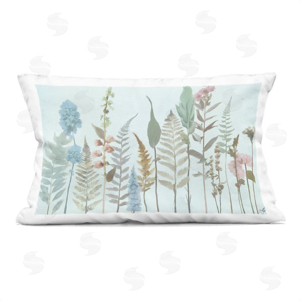 stupell industries Elizabeth Medley | Cool Toned Fall Botanicals Printed Throw Pillow