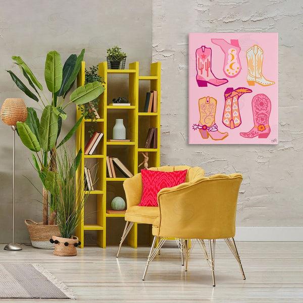 Stupell Industries Elizabeth Medley | Cowgirl Boot Designs Wall Art