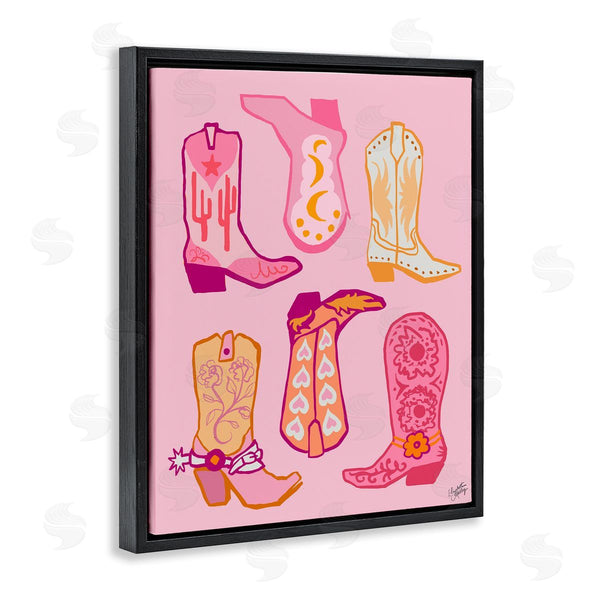 Stupell Industries Elizabeth Medley | Cowgirl Boot Designs Wall Art