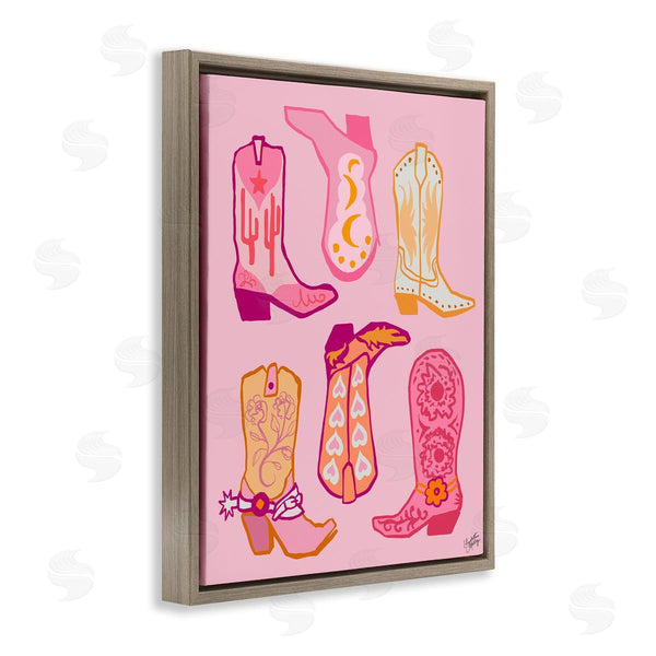 Stupell Industries Elizabeth Medley | Cowgirl Boot Designs Wall Art