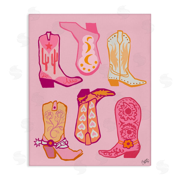 stupell industries Elizabeth Medley | Cowgirl Boot Designs Wall Art