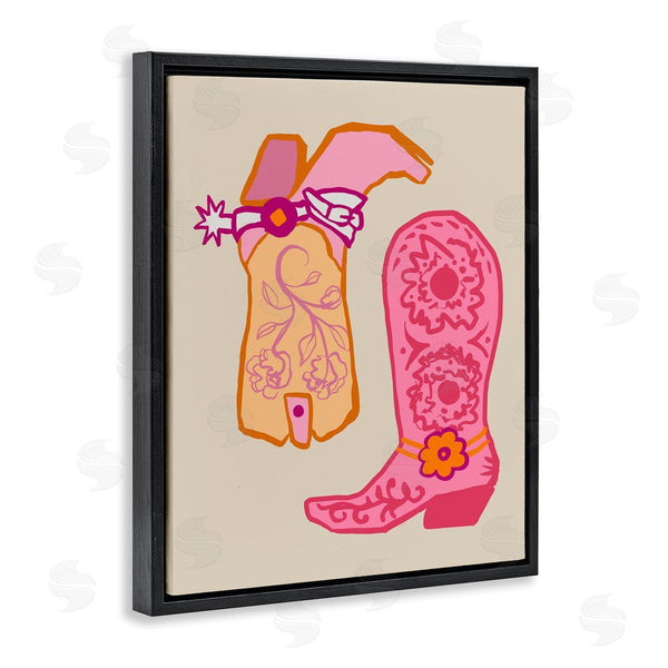 Stupell Industries Elizabeth Medley | Cowgirl Boots With Spur