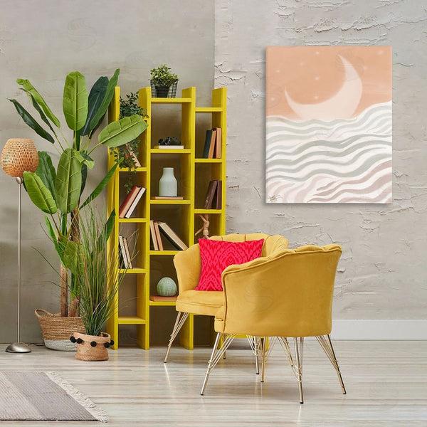 Stupell Industries Elizabeth Medley | Crescent Moon Over Sea Wall Art