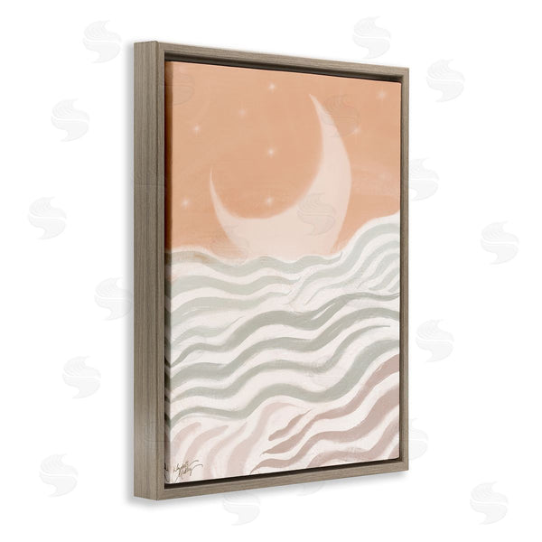 Stupell Industries Elizabeth Medley | Crescent Moon Over Sea Wall Art