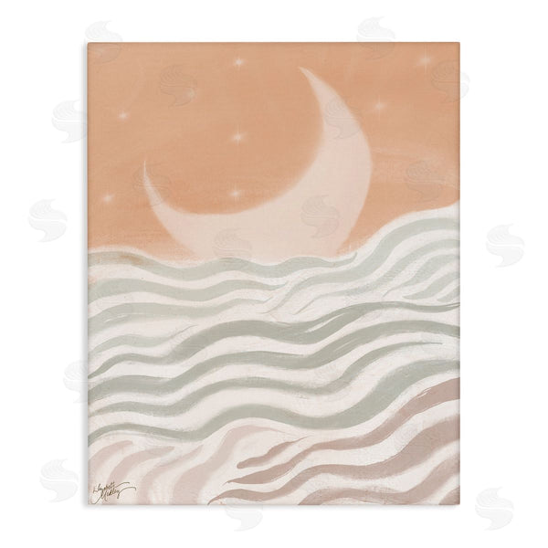 stupell industries Elizabeth Medley | Crescent Moon over Sea Wall Art