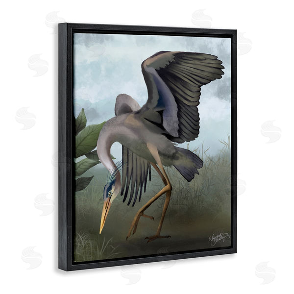 Stupell Industries Elizabeth Medley | Dancing Crane Portrait