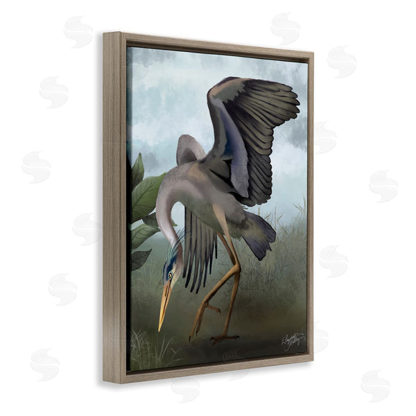 Stupell Industries Elizabeth Medley | Dancing Crane Portrait