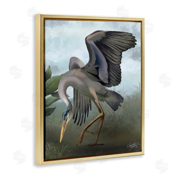 Stupell Industries Elizabeth Medley | Dancing Crane Portrait
