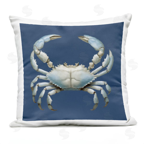 Stupell Industries Elizabeth Medley | Detailed Aquatic Blue Crab Printed Throw Pillow