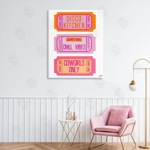 Stupell Industries Elizabeth Medley | Disco Cowgirl Ticket Phrases Wall Art