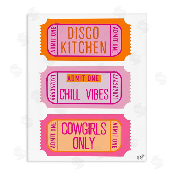 stupell industries Elizabeth Medley | Disco Cowgirl Ticket Phrases Wall Art