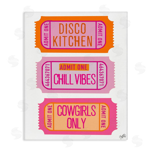 stupell industries Elizabeth Medley | Disco Kitchen Phrase Tickets Wall Art