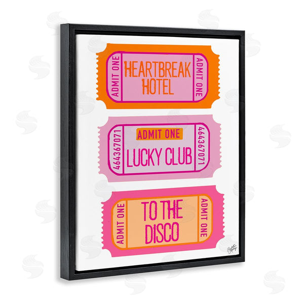 Stupell Industries Elizabeth Medley | Disco Phrases Tickets Wall Art