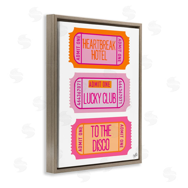 Stupell Industries Elizabeth Medley | Disco Phrases Tickets Wall Art