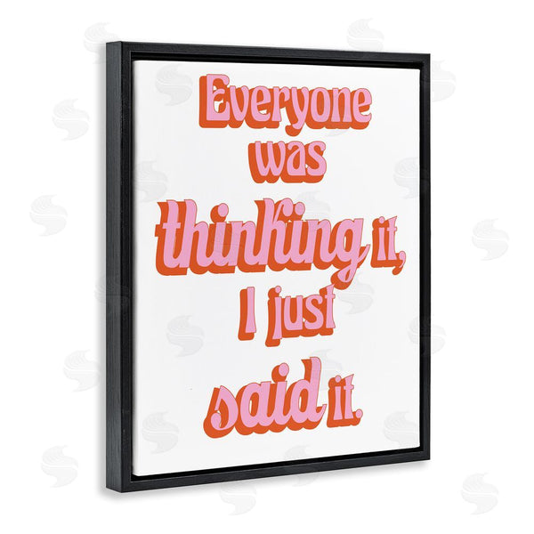 Stupell Industries Elizabeth Medley | Everyone Was Thinking It Wall Art
