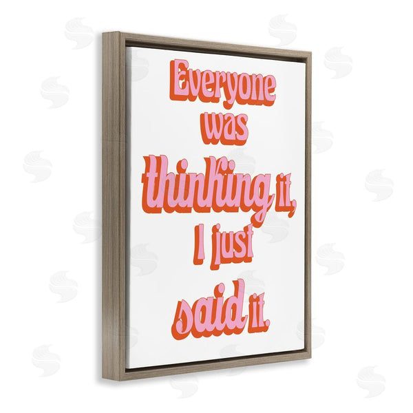 Stupell Industries Elizabeth Medley | Everyone Was Thinking It Wall Art