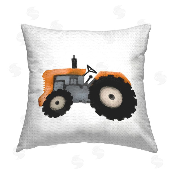Stupell Industries Elizabeth Medley | Farm Tractor Vehicle Printed Throw Pillow