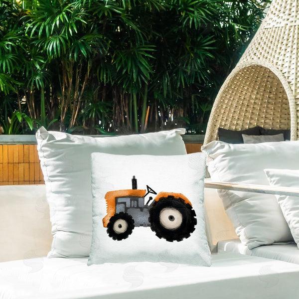 Stupell Industries Elizabeth Medley | Farm Tractor Vehicle Printed Throw Pillow