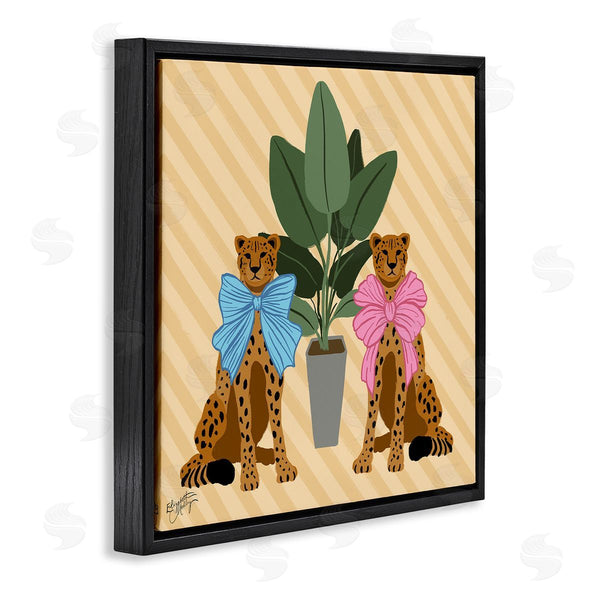 Stupell Industries Elizabeth Medley | Fashion Cheetahs With House Plant