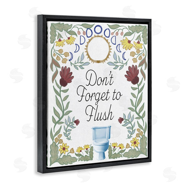 Stupell Industries Elizabeth Medley | Floral Bathroom Phrase Wall Art